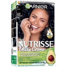 Renas Store Garnier Nutrisse Yoğun Besleyici Kalıcı Krem Saç Boyası 1 Siyah