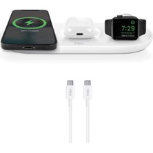 Ttec Aircharger Trio 3’ü 1 Arada iPhone + Apple Watch + Airpods Kablosuz Hızlı Şarj Aleti