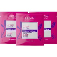 Renas Store Urban Care Intense & Keratin Aşırı Yıpranmış ve Cansız Saçlara Özel Duş Öncesi Saç Bakım Maskesi 3X50ML-VEGAN