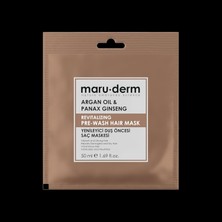 Renas Store Maru.derm Duş Öncesi Saç Maskesi, Argan Yağı ve Asya Ginsengi, Yenileyici, 50 ml