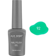 Renas Store Alıx Avıen Koyu Yeşil Kalıcı Oje 92-Yoğun Renk Veren Jel Oje 12 Ml-Nail Uv Gel Polish 92