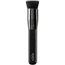 Renas Store Kıko Milano Face 05 Round Foundation Brush | Flat-Topped Brush With Synthetic Fibers For Applying Liquid Or Mousse Products