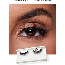 Renas Store Ruby Face Doğal Görünümlü Gerçek Kıl Tam Boy Ipek Takma Kirpik (1 Çift) - Mink Eyelash No: J02
