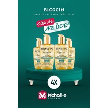 Renas Store Bioxcin Keratin Argan Besleyici Onarıcı Saç Bakım Yağı 150 ml - Yıpranmış ve Hassas Saçlar 4'lü, 8680512631637XX4