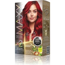 Renas Store Maxx Deluxe Beauty Expert Haır Color (Keratin)'li 1 Kutu (2 x 50 Ml) (Nar Kızılı 5.65)