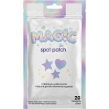 Renas Store Stopever Magic Spot Patch Akne Patch Siyah Nokta Karşıtı Holografik Yıldız Kalp Cilt Bakım Maskesi 20 Adet