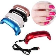 Renas Store 9W Uv LED Işık Tırnak Oje Kurutucu USB Gökkuşağı Lamba Fototerapi 02 Fuşya