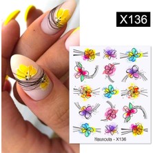 Renas Store Tırnakmania Su Transferli Nail Art Sticker X136 (53925-2) 3968