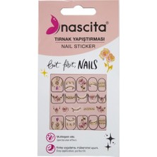 Renas Store Nascita Işıltılı Gül Desenli Tırnak Stickerı - 35