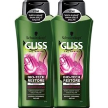 Renas Store Gliss Bio-Tech Restore Güçlendirici Şampuan, 360 ml x 2 Adet