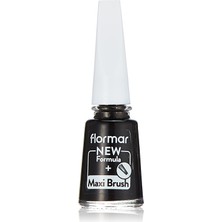 Renas Store Flormar Klasik Parlak Bitişli Yüksek Pigmentli Oje -Nail Enamel- 313 Black Mınımalısm New- 8682536035873