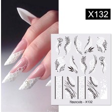 Renas Store Tırnakmania Su Transferli Nail Art Sticker X132 (53622-8) 3964
