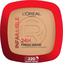 Renas Store L'oreal Paris Infaillible 24H Fresh Wear Pudra Fondöten 220 Sand