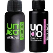 Renas Store Fontenay Profesyonel Uno Rubber Base Coat & Uno Top Coat 50ML Şeffaf