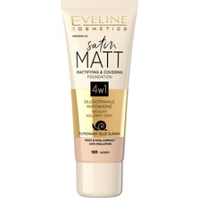 Renas Store Eveline Cosmetics Satın Matt Matlaştırıcı & Kapatıcı Saten Mat Fondöten 103 Natural