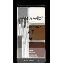 Renas Store Wet N Wild Ultimate Brow Kit Kaş Far Kiti Ash Brown E963, Kahverengi, 4049775596307