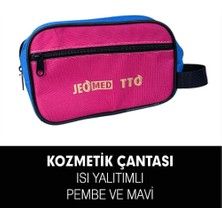 Renas Store Tto Isı Yalıtımlı Kozmetik Çanta Pembe Mavi