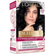 Renas Store L'oreal Paris Excellence Creme Saç Boyası 200 Yoğun Siyah