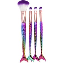 Renas Store Makeup Brush Beauty 4'lü Balık Makyaj Fırça Seti
