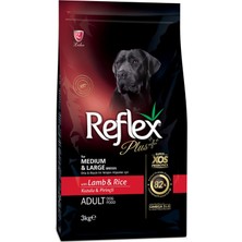 Renas Store Reflex Plus Orta Büyük Irk Kuzu Yetişkin Köpek Maması 3 kg