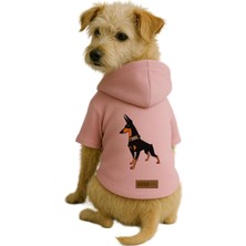 Renas Store Baskılı Içi Polarlı Köpek ve Kedi Kıyafeti & Elbisesi - Pembe Renk Kapüşonlu Hoodie B2AC0, 2xl