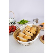 Renas Store Digithome Rattan Ekmek Sepeti Oval Ekmeklik 28 cm Kahverengi – D/10 C1-1-289