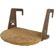 Renas Store Kedi Kalorifer Petek Yatağı Peluş (Kahverengi, 30 x 50 Cm)
