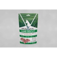 Renas Store Maxen Kuzu Etli Köpek Bisküvisi, Doğal Içerikli, Probiyotik Katkılı, Tahıl ve Et Proteinli, Tüm Irklara Uygun, 80 gr