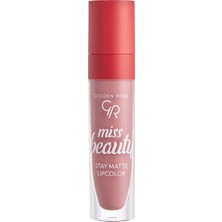 Renas Store Golden Rose Miss Beauty Stay Matte Lipcolor Ruj No:01 Blush Nude