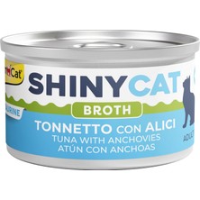 Renas Store Gimcat Shinycat Broth Ançüezli Ton Balığı Kedi Maması, 70 Gram