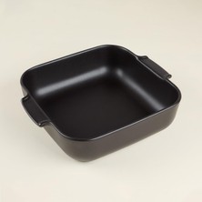 Renas Store Aryıldız Elissa Kare Fırın Kabı Mat Siyah 28 cm