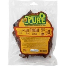 Renas Store Deli Bon Kurutulmuş Parça Kuzu Gırtlak Köpek Ödül Maması 15 cm 100 gr