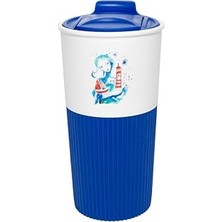 Renas Store Anemoss Fenerci Kızplastik Mug 450 ml Mavi Beyaz