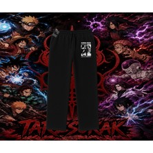 Tarzsokak Obito Uchiha Naruto Anime Karakteri Unisex Baggy Eşofman Altı Beyaz