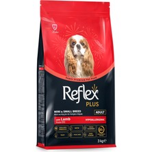 Renas Store Reflex Plus Kuzu Etli Mini ve Küçük Irk Yetişkin Köpek Maması 3 kg
