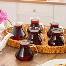 Renas Store Porsima 16043 Ehl-I Keyf 6'lı Borosilikar Cam Çay Bardağı Seti 200 ml