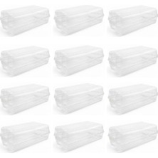 Renas Store Kadın Set Şeffaf Ayakkabı Saklama Kutusu Taşıma Saklama Kabı Organizer Istiflenebilir Plastik Ayakkabılık (12)