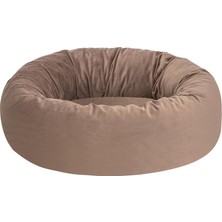 Renas Store Pet Comfort Hotel Perla Açık Kahve Kedi ve Köpek Yatağı S 50CM