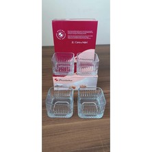 Renas Store Pasabahce Elysia Kare 6'lı Çerezlik Tatlı Sunum Kase 869656589622AYBABASTORE