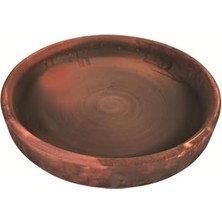 Renas Store Orta Et Tava Toprak Güveç Tencere 35 * 5 Cm, Tava,fırın Tepsi,terracotta