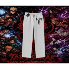 Tarzsokak Orochimaru Naruto Anime Karakter Unisex Baggy Eşofman Altı Beyaz