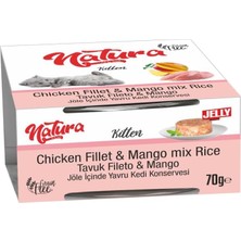 Renas Store Natura Kitten Tahılsız Tavuk Fileto ve Mangolu Yavru Kedi Konservesi 70 gr