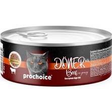 Renas Store Prochoice Döner Beef, Sos Içinde Sığır Etli Tam & Dengeli Yetişkin Kedi Maması 70 gr x 12 Adet