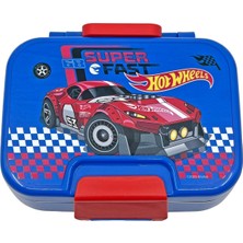 Renas Store Wiggle Bento 1030ML Lunchbox Hotwheels Lisanslı Tek Katlı 2 Bölmeli Paslanmaz Çelik Sefer Tası Yemek Kutu