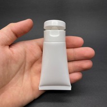 Renas Store Beyaz Boş Krem Tüpü 30ML, Fliptop Kapaklı Merhem Tüpü, Beyaz Lipgloss Tüp 30 ml x 3 Adet