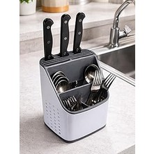 Renas Store Beylini Tezgah Üstü Kaşıklık Organizer Dekoratif Kaşık Çatal Bıçak Dik Kaşıklık Mutfak Standı Düzenleyici