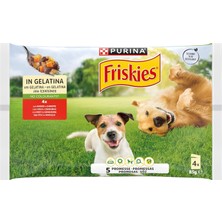 Renas Store Friskies Yetişkin Köpekler Için Sığır Etli Sebzeli Yaş Mama 85 Gram, 48 Adet
