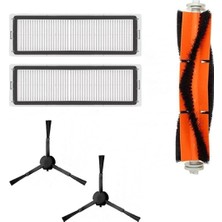 Renas Store Xiaomi Vacuum Mop 1c 2 In 1-Vacuum Mop Pro 2+3d (Dikkat: Kameralı-Plus Global)-Vacuum Mop 2 Ultra-Vacuum Mop 2c Uyumlu Hepa Filtre,fırça Yedek Parça Seti-Siyah 5 Li