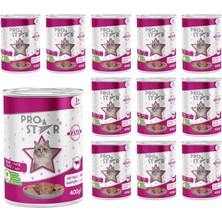 Renas Store Prostar Yetişkin Kedi Biftekli Pate 400 gr x 12 Adet
