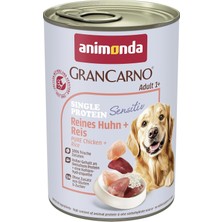 Renas Store Animonda Gran Carno Sensitive Tavuk Etli ve Pirinçli Yetişkin Köpek Konservesi 400 gr